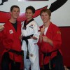 Anthony Youssef with Tae Kwon Do instructors